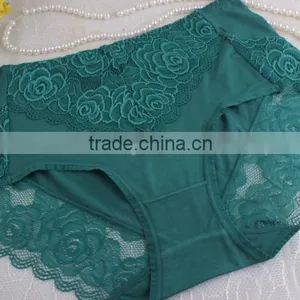 Beauty Color Lace/spandex Sexy Adult Woman Panty Transparent Underwear for Girl thumbnail-2