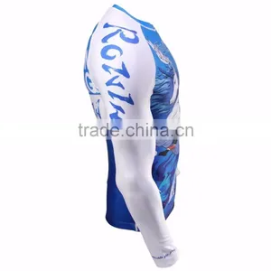 2017 Custom Made 4-way Stretch Lycra MMA Rash Guard thumbnail-5