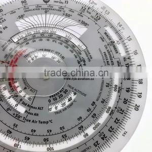 CYA Brand Plastic Round Flight Calculation Wheel Aviation Plotter for Pilot Training One Pcs per Leather Bag Packing #E6B-Circ thumbnail-4