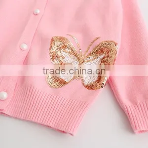 100% Cotton Girls Clothing Knitted Cardigan for Girls Sweater Cardigans Wholesale thumbnail-4