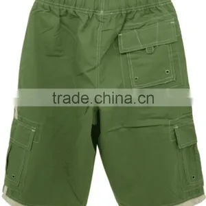 Three Pocket Simple Men Casual Board Shorts With Rope thumbnail-2