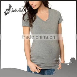 Short Sleeves Pregnent t Shirts - Maternal Shirt - Breastfeeding Baby Wear - Short Sleeves Maternity t Shirt - Maternity Clothes thumbnail-1