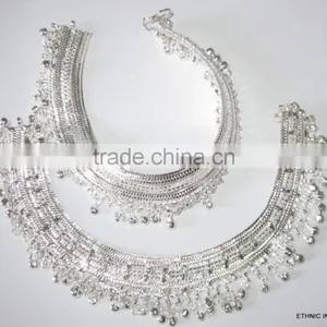 Anklets Silver Tone Payal thumbnail-1