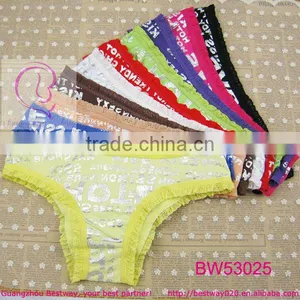 Sex Costume Cotton Underwear With Lace Printed Silver Letter thumbnail-1