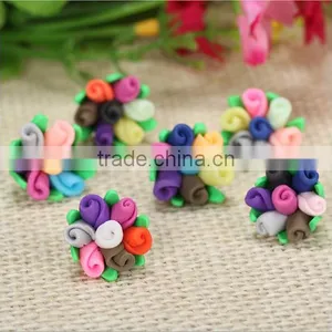 China Bead Manufacturers Polymer Clay Flower Ceramic Beads Multi Colour Rosary Bead thumbnail-6