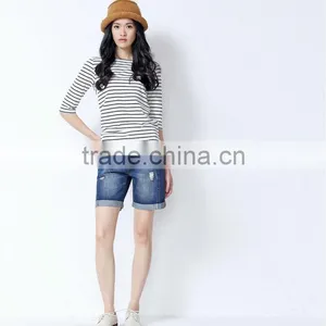 High Quality Jeans Shorts Latest Fishman Denim Shorts thumbnail-3
