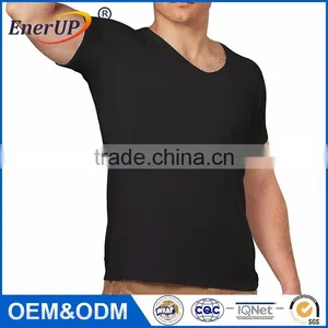 Men's Deep V-neck Sweat Proof Undershirt for Summer Sportswear thumbnail-5