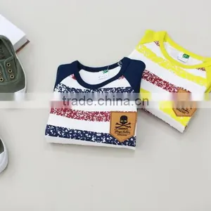 Wholesale Children's Boutique Clothing Children T Shirts Long Sleeve Cotton Clothes thumbnail-3