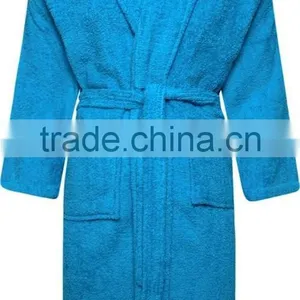 Top Quality Custom Design Soft 100 Cotton Bathrobe Wholesale thumbnail-1