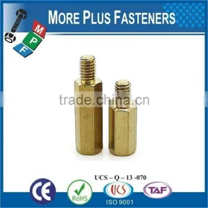 Made in Taiwan Diameter Hex Stainless Steel Extended Standard Hex Brass Spacer Standoff Nut thumbnail-5