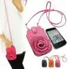 Stylish Flower Pattern Leather Bag With Should Belt for Digital Camera and Cell Phones thumbnail-1