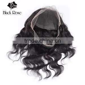 100% Brazilian Human Hair 360 Frontal , 2016 Hot Selling New Arrival Glueless Frontals 360 Lace Frontal Wig With Elastic Band thumbnail-4