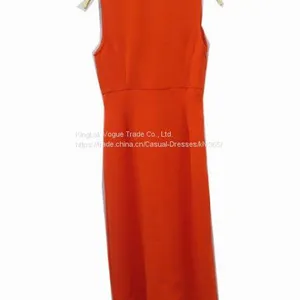 Women Designer Dress Red Fashion Low V Neck Celebrity Party Dress China Online Wholesale thumbnail-3