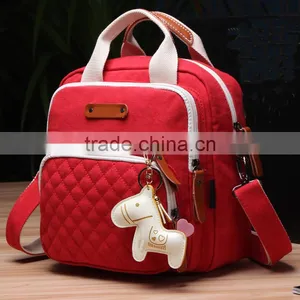High Quality Women Red Color Tote Bag for Promotion thumbnail-1