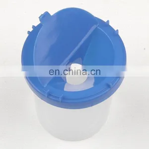 Dia. 8cm, Height 9cm Blue Round Plastic No-Spill Paint Cups thumbnail-2