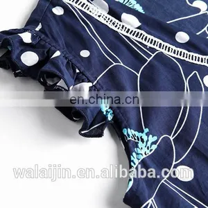 Frill Neck Floral Print Dress Maxi Designer Dress Woman thumbnail-6