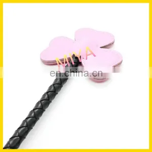 Fashion Adult Sex Toy Black Leather Handle Riding Crop thumbnail-2
