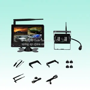 12V or 24V Night Vision Truck Wireless Rear View Camera Trailer Reversing Camera System 7in LCD Monitor thumbnail-1