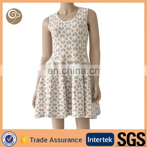 Sleeveless Jacquard Cashmere Dress thumbnail-1