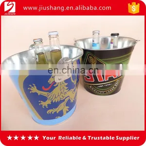Personality Mini Tin Beer Ice Bucket With Bottle Opener for Bar Using thumbnail-1