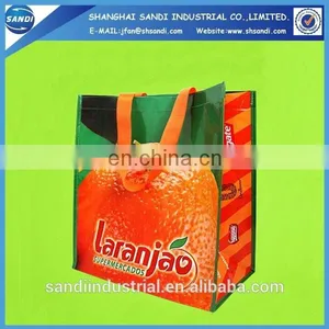 LOGO Printing Promotional Plastic pp Woven Shopping Bag thumbnail-6