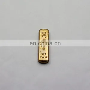 Souvenir Gold Plating Silver Bar Fake Colletctive Gold Bar thumbnail-2