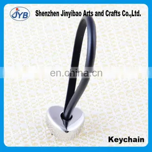 Alloy Love Peach Heart Couple Key Chain Creative Cute Leather Key Ring Key Chain New Wholesale thumbnail-1
