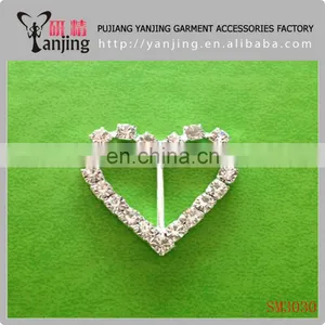 Wholesale Plating Sliver Decorative Rhinestone Buckle thumbnail-1