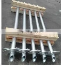 HDG Forged Earth Screw Helical Anchor Pile thumbnail-2