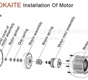 WOKAITE 1 Ton Electric Chain Hoist With Single Chain thumbnail-4