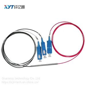 1X4 Fiber Optic Splitter Steel Tube 2.0mm , 1m LC UPC thumbnail-1