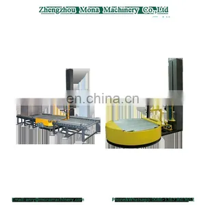 Rotary Turntable Stretch Film Pallet Wrapping Machine / Vertical Control System Remote Control Function CE thumbnail-1