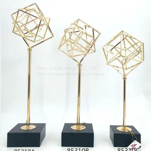 Hot Sale Golden Metal Square Home Decoration thumbnail-2