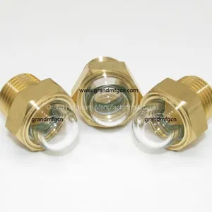 Brass Domed Oil Level Glass Sights for Radiators NPT Pipe Thread 1/2 thumbnail-1