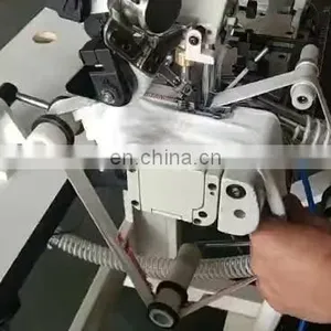 MC 600D-38UT Direct Drive Right Cutter Cylinder-Bed Interlock Sewing Machine With AutoTrimmer and Roller thumbnail-1