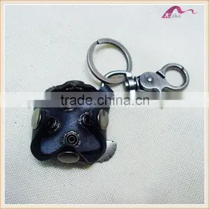 Specialized Custom Hign Quality Metal Eagle Leather Keychains For Men thumbnail-3