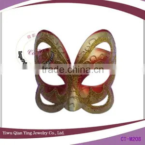 Cheap Decorative Colorful Butterfly Shaped Cocktail Party Masks for Sale thumbnail-1