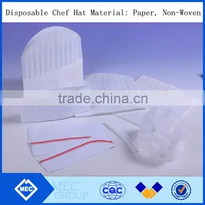 Disposable Paper Chef Hat for Hotel and Kitchen Use thumbnail-1