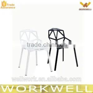 WorkWell Modern Design Outdoor Stackable Plastic Chair KW-P04 Quality Choice thumbnail-1