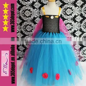 Children Frozen Elsa Anna Dress Flower Anna Dress Cosplay Costumes Wholesale thumbnail-1