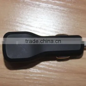 3.1Amp 3100mA Output Dual 2nd USB Vehicle Auto Car Charger With Black Painting Rubberized Finished thumbnail-6