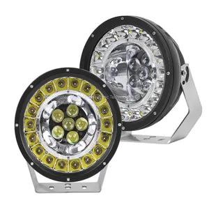9 Inch 162W Round LED Driving Spotlight Work Light With DRL thumbnail-1