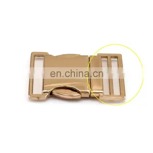 High-End Thicken Metal Zinc Alloy Buckle Dog Collar Quick Side Release Buckle For Pet Dog thumbnail-2