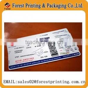 Direct Thermal Boarding Pass Printing,thermal Cheap Air Ticket Wholesale thumbnail-1