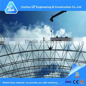 High Quality Long Span Steel Barrel Space Frame thumbnail-6