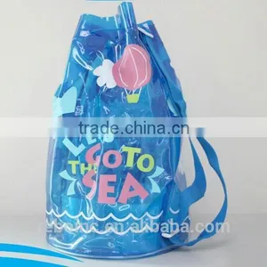 Clear Large Soft PVC Drawstring Gift Christmas Bags Manufacturer(20151028A33) thumbnail-2