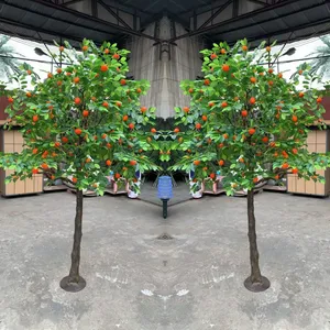 Mediterranean Artificial Citrus Tree - Real Touch Trunk With 100 Fruits, Balcony/Garden Decorative thumbnail-1