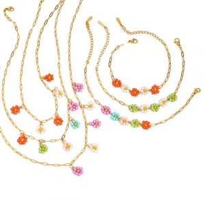 18K Gold Plated Stainless Steel Diamond Zircon Necklace - Non-Fade Fashion Jewelry thumbnail-1