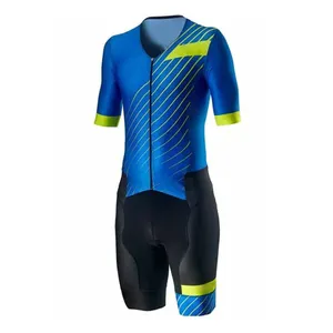 Custom Mens Womens Triathlon Suit Trisuit Cycling Sublimation Printing Custom Logo 1 Piece Sportswear Unisex Sets Custom OEM ODM thumbnail-1