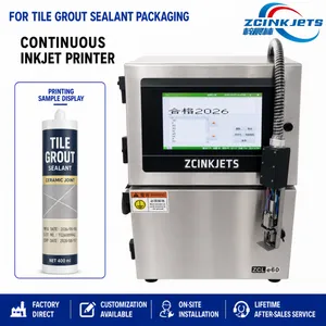 CIJ Inkjet Printer for Tile Grout Cartridges Production Date Batch Number Lot Code High Speed Coding thumbnail-1